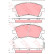 Bromsbeläggssats, skivbroms COTEC GDB3217 TRW