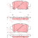 Bromsbeläggssats, skivbroms COTEC GDB3242 TRW
