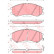 Bromsbeläggssats, skivbroms COTEC GDB3244 TRW
