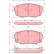 Bromsbeläggssats, skivbroms COTEC GDB3309 TRW