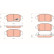 Bromsbeläggssats, skivbroms COTEC GDB3317 TRW, miniatyr 2