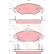 Bromsbeläggssats, skivbroms COTEC GDB3324 TRW