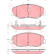 Bromsbeläggssats, skivbroms COTEC GDB3325 TRW