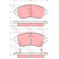 Bromsbeläggssats, skivbroms COTEC GDB3333 TRW