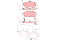 Bromsbeläggssats, skivbroms COTEC GDB3375 TRW