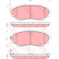 Bromsbeläggssats, skivbroms COTEC GDB3403 TRW