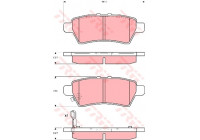 Bromsbeläggssats, skivbroms COTEC GDB3405 TRW