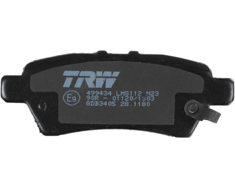 Bromsbeläggssats, skivbroms COTEC GDB3405 TRW, bild 6