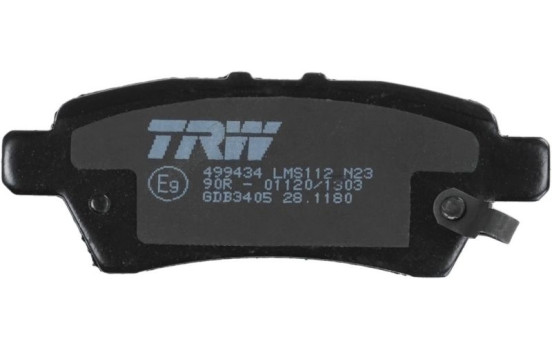 Bromsbeläggssats, skivbroms COTEC GDB3405 TRW, bild 6