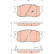 Bromsbeläggssats, skivbroms COTEC GDB3420 TRW, miniatyr 2