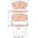 Bromsbeläggssats, skivbroms COTEC GDB3461 TRW, miniatyr 2
