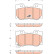Bromsbeläggssats, skivbroms COTEC GDB3515 TRW, miniatyr 2