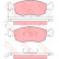 Bromsbeläggssats, skivbroms COTEC GDB371 TRW
