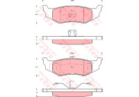 Bromsbeläggssats, skivbroms COTEC GDB4119 TRW