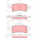 Bromsbeläggssats, skivbroms COTEC GDB4127 TRW