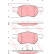Bromsbeläggssats, skivbroms COTEC GDB4128 TRW