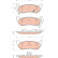 Bromsbeläggssats, skivbroms COTEC GDB4139 TRW, miniatyr 2