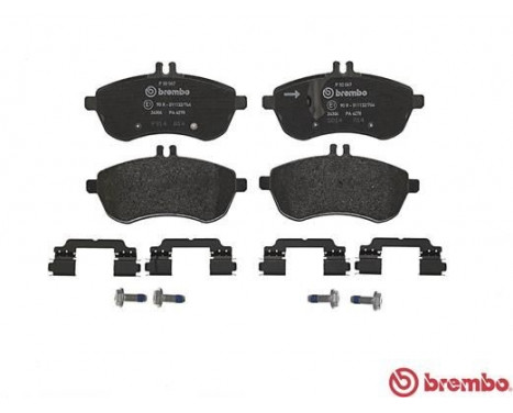 Bromsbeläggssats, skivbroms DIRECTIONAL BRAKE PADS P 50 067 Brembo, bild 2