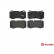 Bromsbeläggssats, skivbroms DIRECTIONAL BRAKE PADS P 50 074 Brembo, miniatyr 3