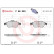 Bromsbeläggssats, skivbroms DIRECTIONAL BRAKE PADS P 68 050 Brembo, miniatyr 3