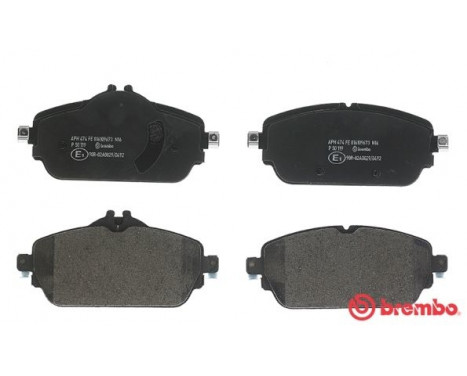 Bromsbeläggssats, skivbroms DIRECTIONAL BRAKE PADS P50119 Brembo, bild 2