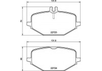 Bromsbeläggssats, skivbroms DIRECTIONAL BRAKE PADS P50161 Brembo
