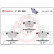 Bromsbeläggssats, skivbroms DIRECTIONAL BRAKE PADS P59049 Brembo, miniatyr 2