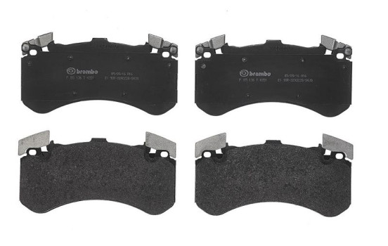 Bromsbeläggssats, skivbroms DIRECTIONAL BRAKE PADS P85136 Brembo, bild 3