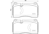 Bromsbeläggssats, skivbroms DIRECTIONAL BRAKE PADS P85159 Brembo