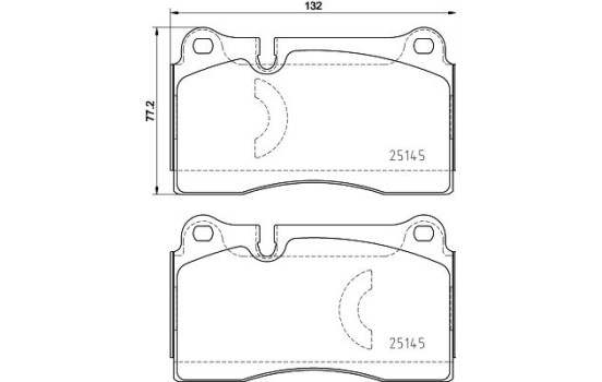 Bromsbeläggssats, skivbroms DIRECTIONAL BRAKE PADS P85159 Brembo