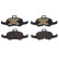 Bromsbeläggssats, skivbroms DIRECTIONAL BRAKE PADS P85160 Brembo, miniatyr 3