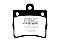 Bromsbeläggssats, skivbroms DP1135 EBC