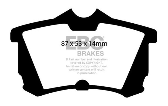 Bromsbeläggssats, skivbroms DP1216 EBC