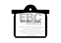 Bromsbeläggssats, skivbroms DP137 EBC
