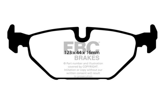 Bromsbeläggssats, skivbroms DP1405 EBC