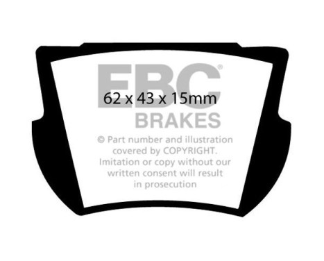 Bromsbeläggssats, skivbroms DP145 EBC