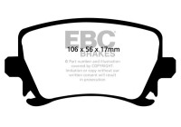 Bromsbeläggssats, skivbroms DP1518 EBC