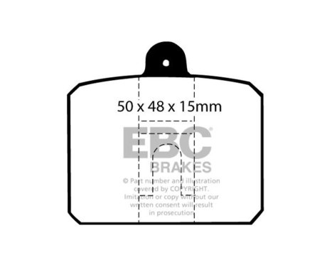 Bromsbeläggssats, skivbroms DP159 EBC