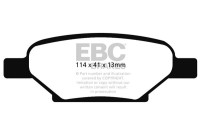 Bromsbeläggssats, skivbroms DP1704 EBC
