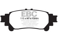 Bromsbeläggssats, skivbroms DP1850 EBC