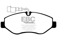 Bromsbeläggssats, skivbroms DP1956 EBC