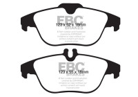 Bromsbeläggssats, skivbroms DP1990 EBC