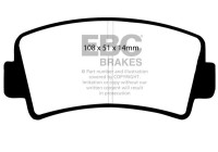 Bromsbeläggssats, skivbroms DP207 EBC
