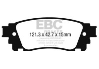 Bromsbeläggssats, skivbroms DP22262 EBC