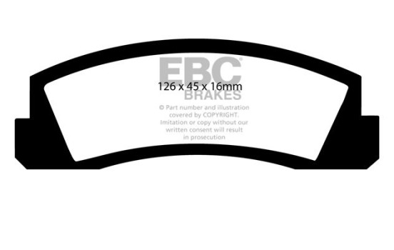 Bromsbeläggssats, skivbroms DP309 EBC