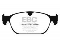 Bromsbeläggssats, skivbroms DP32260C EBC