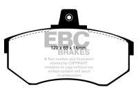 Bromsbeläggssats, skivbroms DP3692 EBC