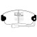 Bromsbeläggssats, skivbroms DP385 EBC