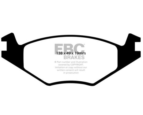 Bromsbeläggssats, skivbroms DP5172 EBC