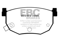Bromsbeläggssats, skivbroms DP528 EBC
